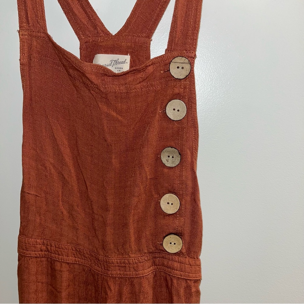 Universal Thread Rust Jumpsuit With Button Detail - image 4